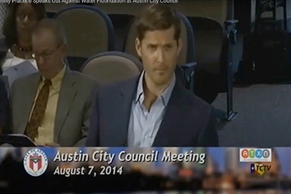 jeremy wiseman speaks out against water flouridation